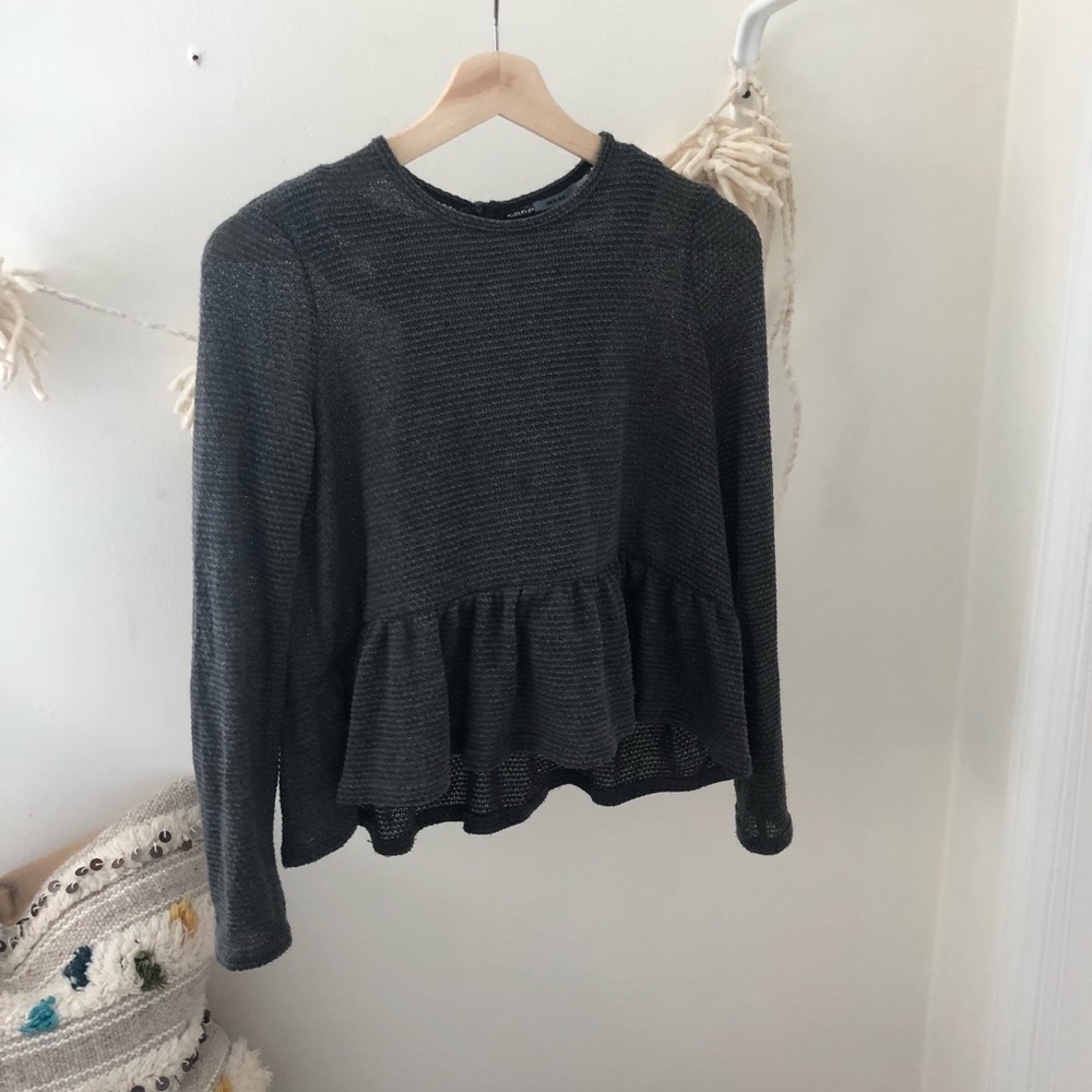 urban outfitters peplum shirt